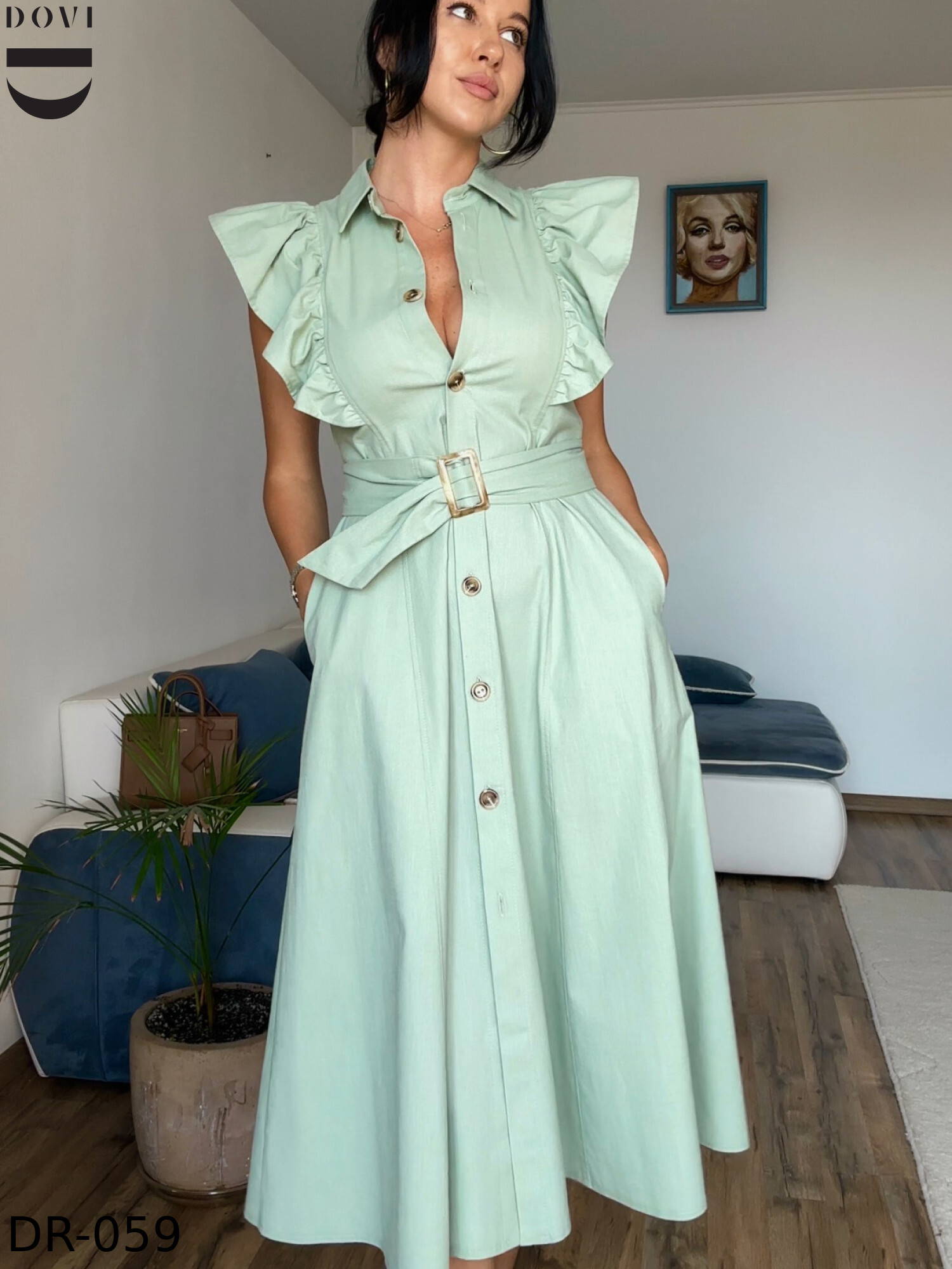 olive-color-dress-with-wings-4-1500×2000
